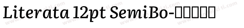 Literata 12pt SemiBo字体转换